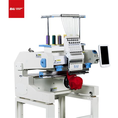 Bai High Speed Portable Needles Fabric Hat Embroidery Machine For