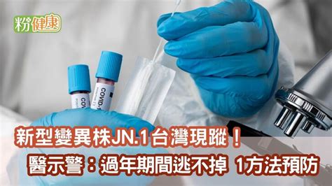 新型變異株jn 1台灣現蹤！醫示警：過年期間逃不掉 1方法預防 粉健康