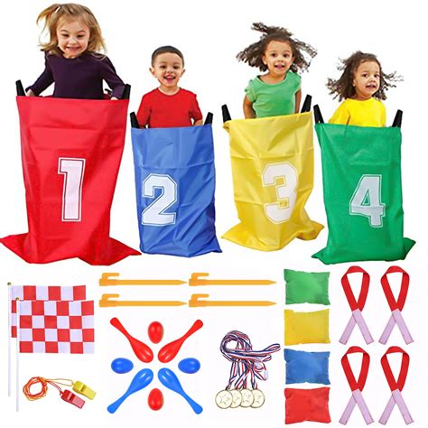 Buy Goldge Outdoor Games For Kids 3 7 Potato Sack Race Bags Bean Bag