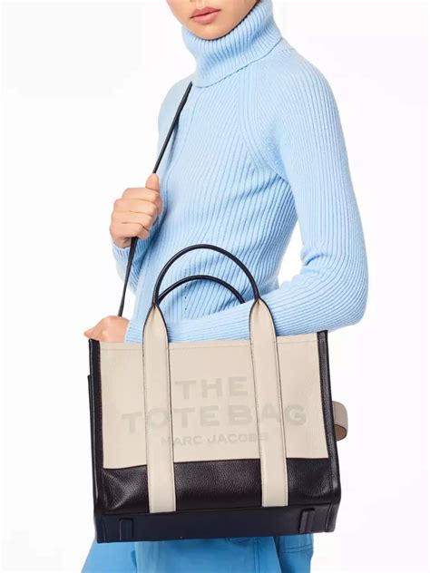 The Colorblock Medium Tote Bag Fra Marc Jacobs I Ivory