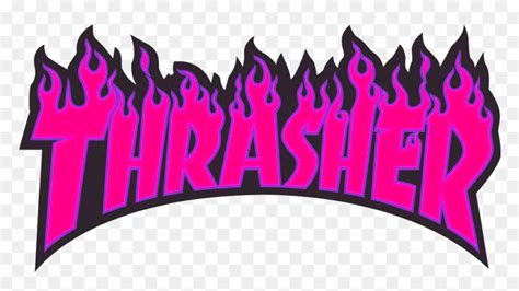 #pink #black #thrasher #pinkthrasher #blackthrasher - Thrasher Stickers ...