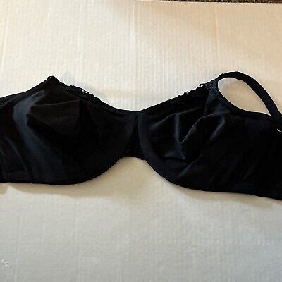 Wacoal Bra Women 42D Black Bodysuede Ultra Full Figure Seamless