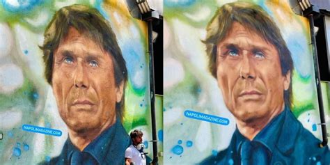 Napoli Tifosi Impazziti Per Conte Ecco Il Murale Dedicato All Allenatore