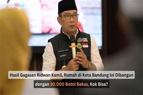 Hasil Gagasan Ridwan Kamil Ternyata Rumah Di Kota Bandung Ini Dibangun