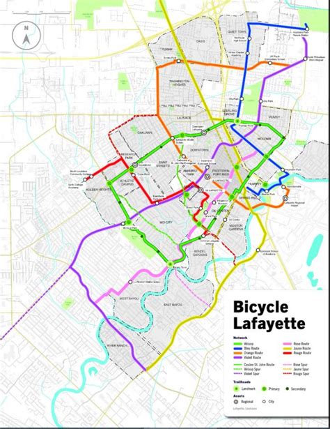Proposed Bicycle Paths for Lafayette Unveiled