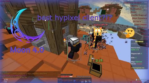 Cheating On Hypixel With Moon Client Skywars YouTube