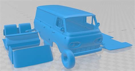 Ford E Series Econoline Panelvan 1961 3d Model Stl