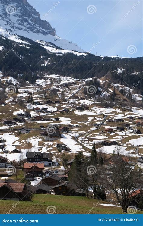 The Famous Mountain Village Of Grindelwald Switzerland Grindelwald Is