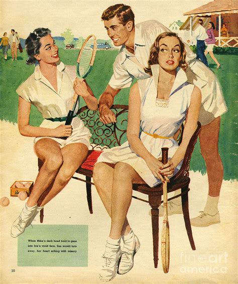 Tennis S Uk Maudson Tennis Drawing By The Advertising Archives