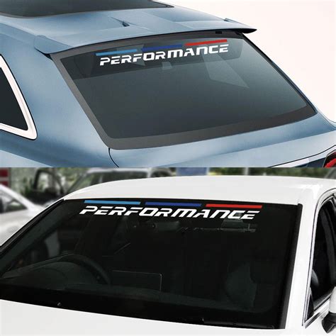 READY STOCK1pcs Car Front Rear Windshield Sun Shade Sticker For BMW