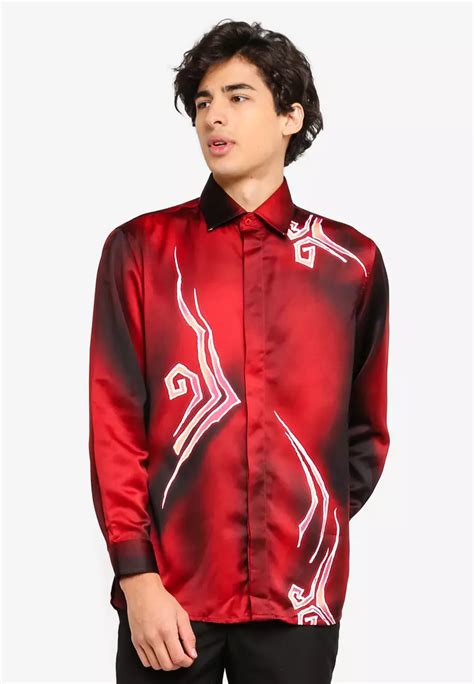 Buy Gene Martino Men Batik Shirt Online Zalora Malaysia