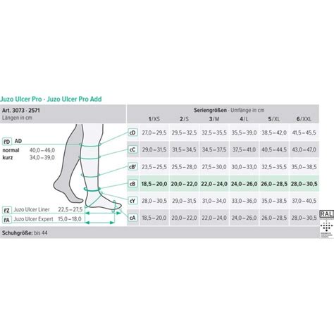 Juzo Ulcer Pro 1 Expert 2 Liner KKL 3 AD Kniestrümpfe normal beige 3