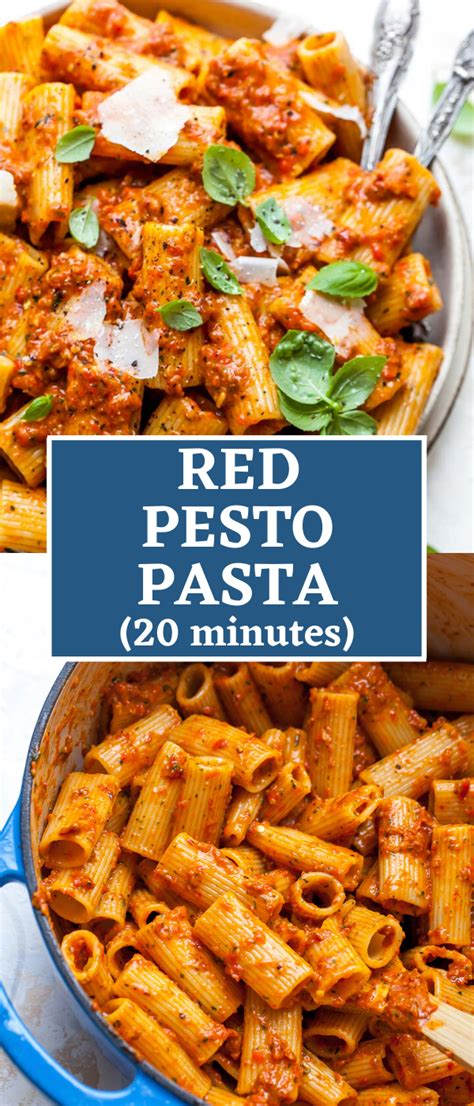 20 Minute Red Pesto Pasta Recipe