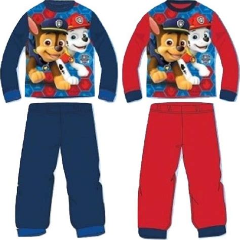 Pyjama Polaire Pat Patrouille Pyjama Paw Patrol Rouge Cdiscount Pr T