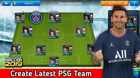 How To Create Latest Psg Team In Dream League Soccer Youtube