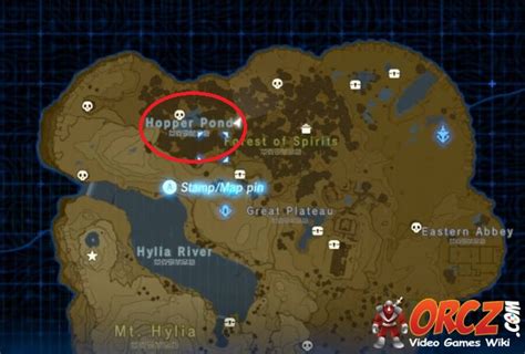 Breath Of The Wild Map Hopper Pond Orcz The Video Games Wiki