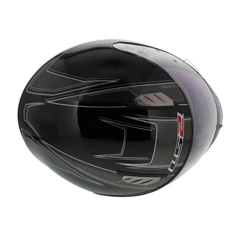 LS2 FF384 Esprit Integraalhelm Motorhelm Glans Zwart Maat XS