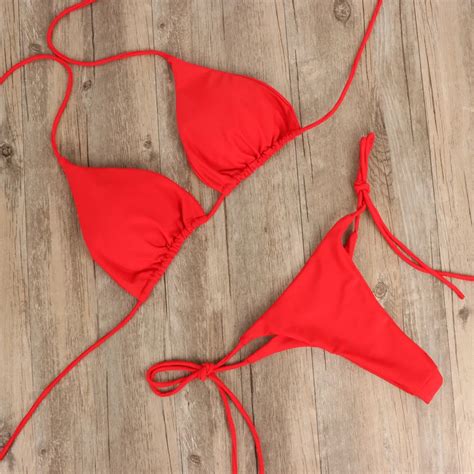 Sexy Brazilian Swimsuit Women Sexy Bikini Set Push Up Bra Thong G