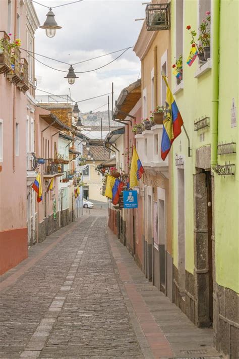 La Ronda Quito Ecuador editorial stock image. Image of houses - 72715079