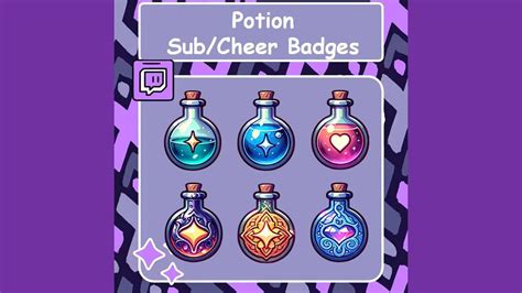 Potion Twitch Badges Potion Badges For Streamers Potion Badges