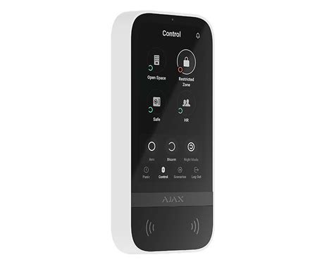 Ajax Keypad Touchscreen Eu Asp White Wh