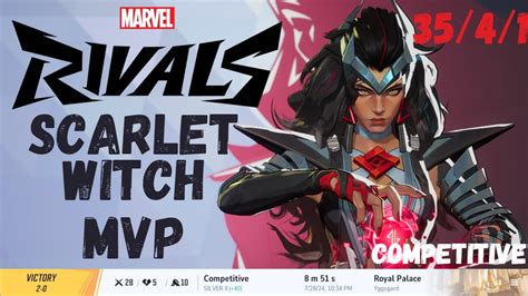 Mvp Nyx Weaver Scarlet Witch With Kills In Marvel Rivals Scarlet