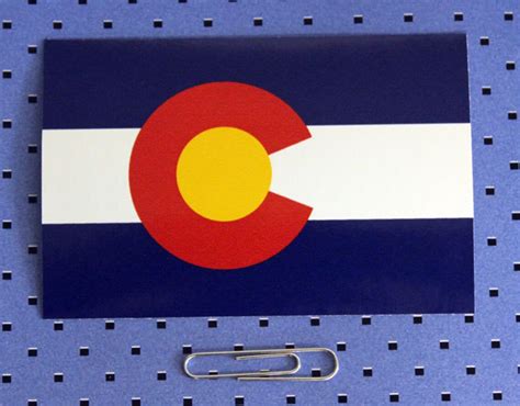 Colorado State Flag Sticker CO Sticker - Etsy