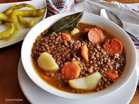 Lentejas Guisadas Con Chorizo Caceroladas