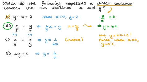 Question Video Writing The Proportional Relationship Between Two