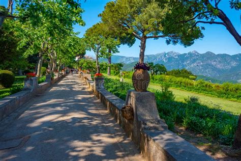 Gardens At Villa Cimbrone In The Italian Town Ravello Stock Image