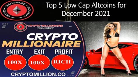 Top 5 Low Cap Altcoins For December 2021 Youtube