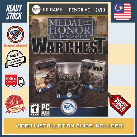 PC Game Medal Of Honor Allied Assault War Chest Offline DVD