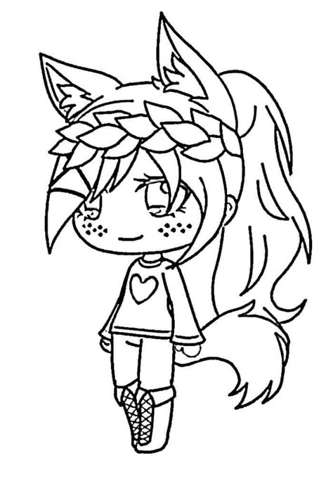 Menina Lobo Sentada Para Colorir Imprimir E Desenhar Colorir Me