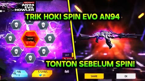 TRIK HOKI SPIN EVO GUN AN94 EVIL HOWLER TERBARU FF YouTube