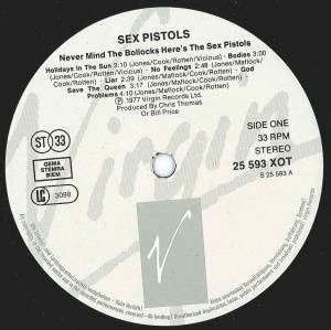 Never Mind The Bollocks Here S The Sex Pistols LP 1989 Re Release