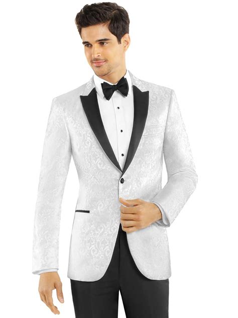 White Paisley Tuxedo Tuxedo And Suit Rentals San Jose Ca