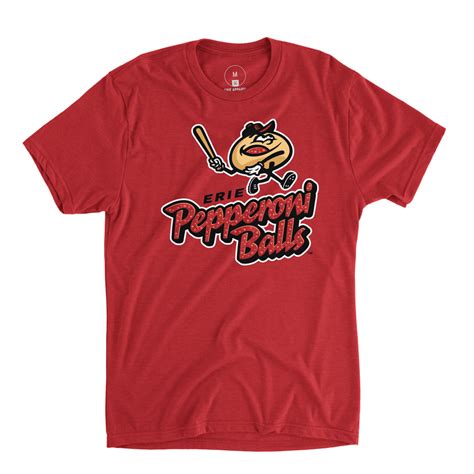 Erie Seawolves Ea Pepperoni Balls Logo Tee Erie Seawolves Official Store