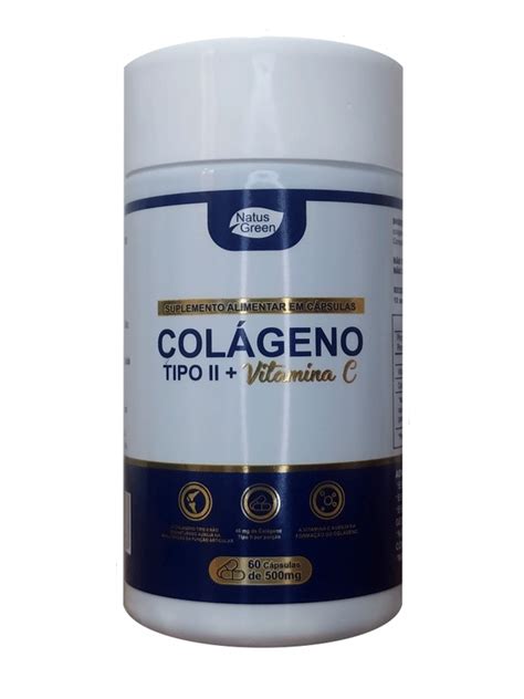 Colágeno tipo 2 vitamina C caps 60 500MG Natus Life