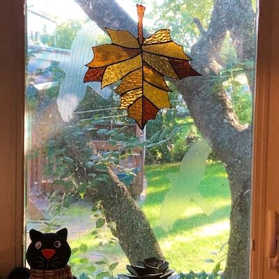 Maple Leaf large Suncatcher - Etsy