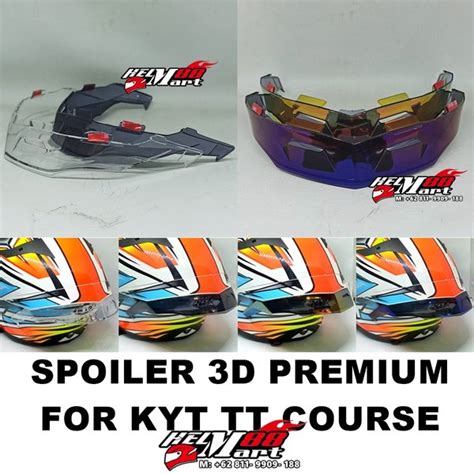 Jual Spoiler Kyt Tt Course D Premium Spoiler Tt Course Helm Kyt Ttc Di