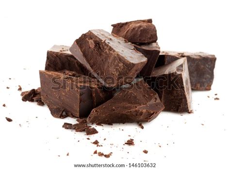 Pieces Natural Dark Chocolate Stock Photo Edit Now 146103632