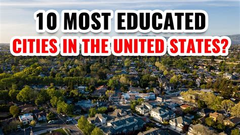 10 Most Educated Cities In The United States 2024 Youtube