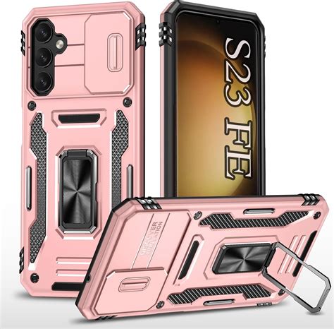 Phone Case For S23 Fe Case For Samsung S23 Fe Casewith Camera Cover And Kickstandheavy Duty