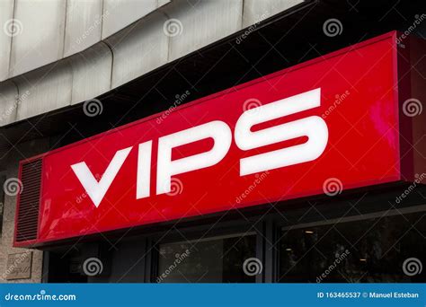 Vips Logo on Vips Restaurant Editorial Photography - Image of emblem ...