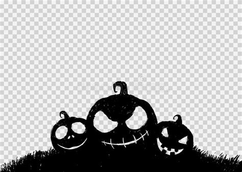 Banner De La Fiesta De Halloween Con Calabaza De Miedo Negro Cara Pasto