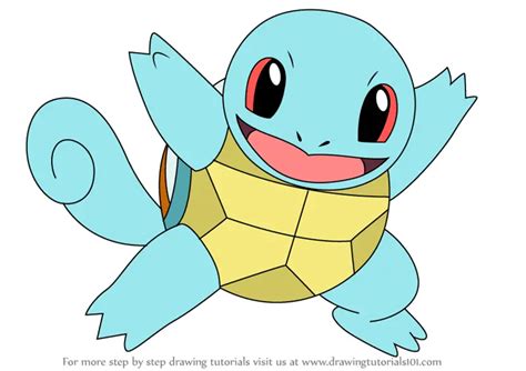 Learn How To Draw Squirtle From Pokemon Pokemon Step By Step