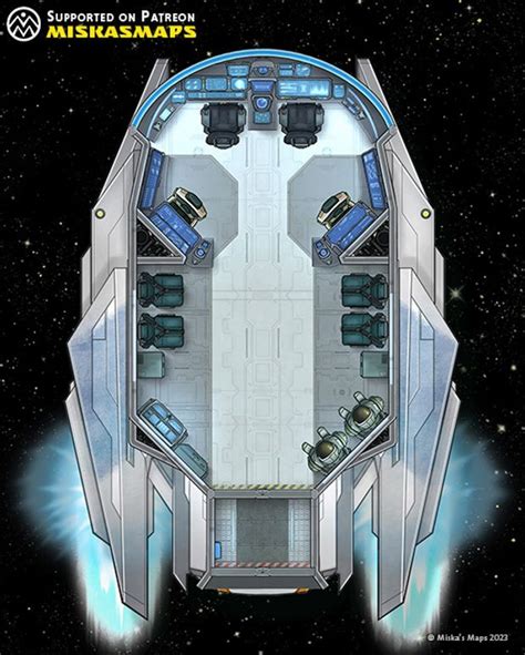 Aurora Class Shuttle Deckplan 8x12 Miska S Sci Fi Maps Sci Fi Rpg