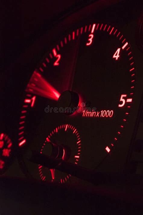 Red Rev Counter Stock Image Image Of Engine Movement 780383