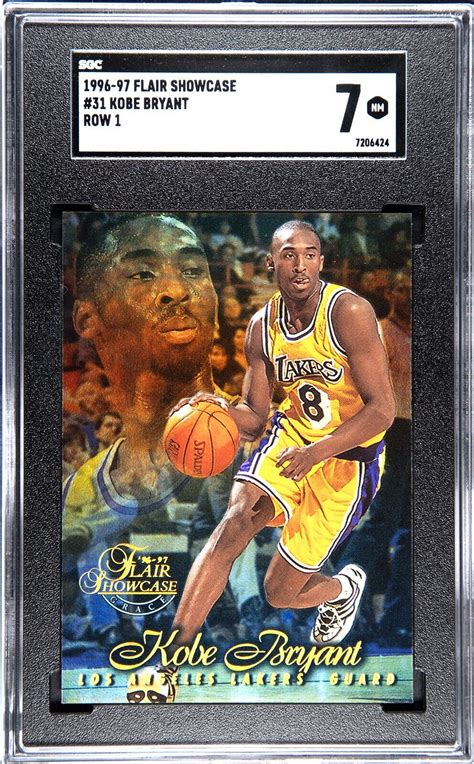 Sgc Flair Showcase Grace Kobe Bryant Row Lakers Hof No