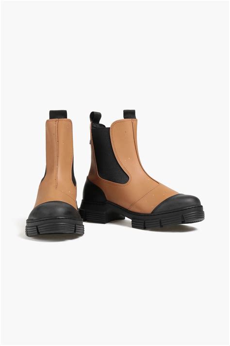 Ganni Two Tone Rubber Chelsea Boots The Outnet